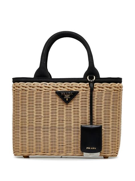 prada bag rattan|authentic pre owned Prada handbags.